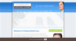 Desktop Screenshot of finsburydentalcare.co.uk